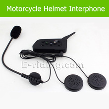 BT Intercom for Motorcycle Intercomunicador Bluetooth Moto Helmet Headset 6 Riders Waterproof Interpone Speaker