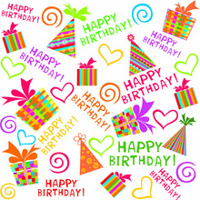 Digital Printed Photography Backdrops Happy Birthday Theme Kids Custom Photo Background For Studio Fotografia