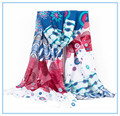 New Design Fashion Spain Style Brand Printing Women Scarves Shawls Voile Wholesale Foulard Femme Echarpe Longer