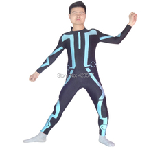 Men Tron Legacy Spandex Tron Costume Halloween Party Cosplay Zentai Suit CSC3213