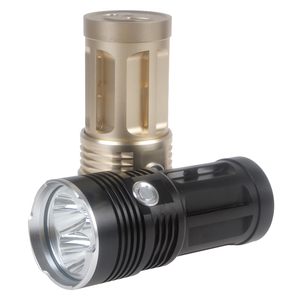 Aluminum Super Bright 5000 Lumens 3 x CREE XM-L T6 LED Flashlight Waterproof 18650 Torch Flash Light Lamp