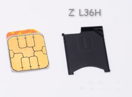 For Sony Xperia Z L36H C6602 C6603 Sim Card Adapters 100% Original New Sim Card Adaptor Free Shipping With Tracking Code (1)