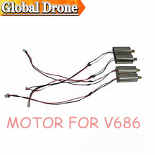 5sets=20pcs/lot motor for Wltoys V686 original V686-15 CW/CCW motors V686 motor drone spare parts