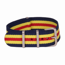 Multicolor zulu 24 MM niños y niñas como la moda de la otan Nylon correa de reloj correa de reloj de 24 MM