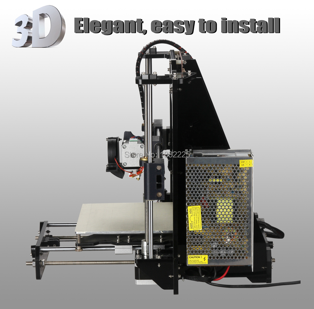 High Precision Reprap Prusa i3 DIY 3d Printer kit impressora 3d with 2 Roll Filament 8GB