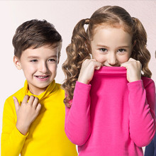 Autumn Winter Turleneck Children Sweater 10 Solid Colors Girls Sweater Boys Pullover Shirt Child Cardigans for girls 2-10T