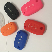 silicone car key case for Renault 3 buttons Clio Scenic Megane Duster Sandero Captur Twingo Modus