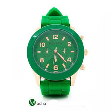 15Colors Casual Watch Geneva Unisex Quartz Watch Men Women Analog Wristwatches Sports Watches Silicone Rubber Jelly