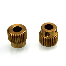 5 PCS 26 Teeth Brass Extruder Gear Inner hole 5mm with M3 Screw For 3D Printer