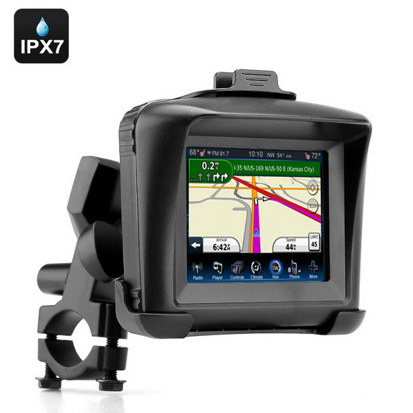 3.5 Inch Motorcycle GPS Navigation System - Waterproof, 4GB Internal Memory, Bluetooth5