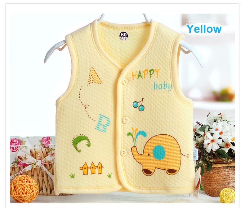 0-10 Months Cotton baby boy girl vests spring autumn newborn babies boys girl vest outfits clothing wear infant warm Waistcoat 4