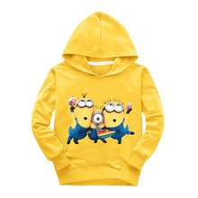1pcs lot 2015 despicable me 2 minion boys clothes girls nova shirts child Spring hoodies Tops