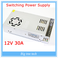 12V 30A 360W switching power supply adapter led strip light transformer 12v for free shipping