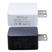 Hot Sale Quick Charge 2.0 Mobile Phone Charger 1.67A/12W US Plug for Android Samsung Galaxy SONY HTC LG