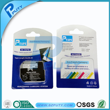 9mm black on white P-touch tape M-K221 MK-221 compatible p-touch printer M tape