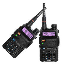 2 pcs Baofeng UV 5R Portable Dual band VHF UHF two way radio 136-174/400-520 ham cb radio baofeng uv-5r for pair Walkie Talkie