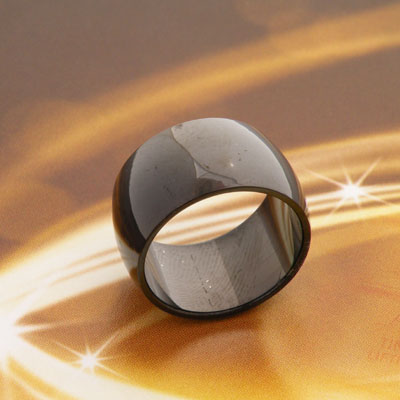 Free shipping 316L stainless steel Arc rings wide 12mm men jewelry black rings fine jewelry wedding