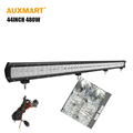 Auxmart 5D 44inch 480w straight LED Work light bar combo beam led bar for Offroad camper