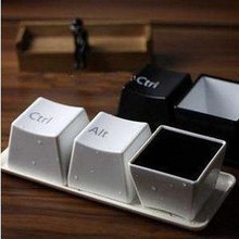 Concise creative keyboard cup lovers coffee cup mugs fashion cup ctrl del alt free shipping