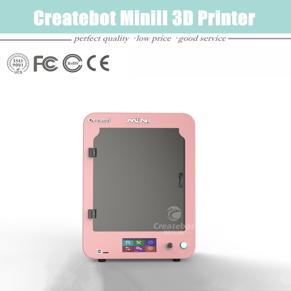 Popular Configuration High Resolution Dual Extruders Createbot Mini 3D Printer with both Touchscreen and Heatbed