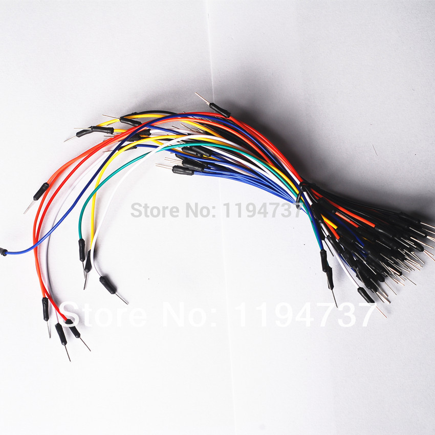 65pcs Jump Wire Male to Male Jumper Wire for Arduino Breadboard, Free Shipping