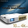 LED Portable Projector 2000LM Mini HDMI Projector Business Home Media Player 4K HD Intelligent Multimedia Projector