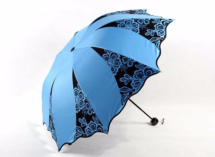 New UV sunshade Umbrella Rain Women Folding Cute Flouncing Lace Female Umbrellas Parapluie 5