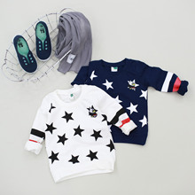 2016 Children Clothing Brand Autumn Boy Soldier Shirt Sweater Guangzhou Stitchg Children Clothing Free Shipping