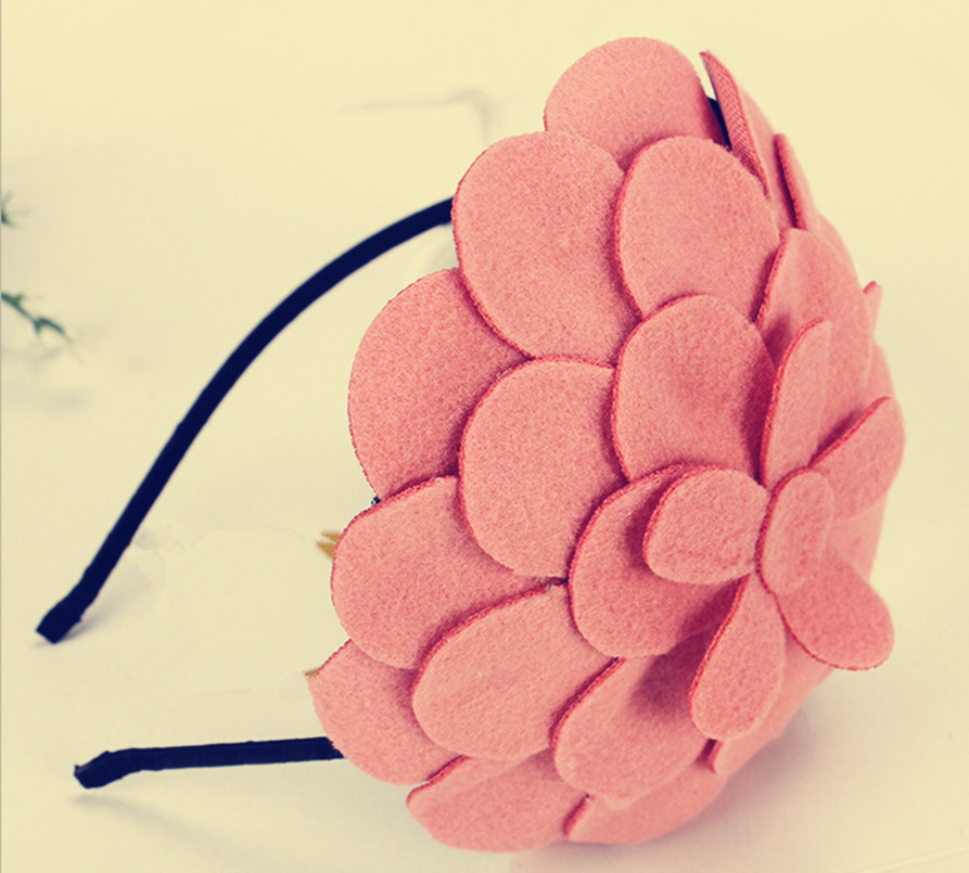 1 PCS Fashion Women Girls Hair Accessory Big Flower Hair Band Cotton Hoop Headband Lady Gift
