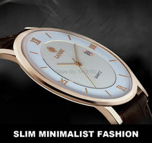 Nuevos amantes de moda ‘ reloj, caballeros de cuero del cuarzo relojes par comercio impermeable, caso delgado estupendo 6 mm, envío gratis