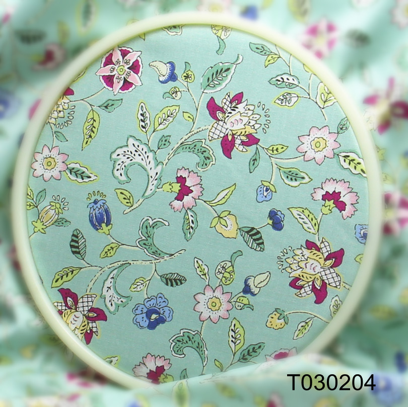 New! Vintage Green Flowers Cotton fabric for sewing Clothes bedding Table Cloth Curtain Quilting T030204 100x160cm
