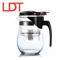 LDT 1000ML Big Size Tea Pot High Borosilicate Glass Teapots With Filter Office Tea Set Chinese