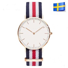 Free Shipping Luxury Leather Nylon Strap Military Sport Quartz Watch Women Men Wrist watch Clock 1201603101