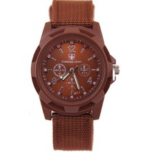 2016 New Fashion Solider Military Army Men’s Sport Style Canvas Belt Luminous Quartz Wrist Watch 5 Colors
