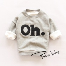 Jchao 2015 New Boys Hoodies Kids Long Sleeve T shirt Girls Fashion Hoody Children Tops Winter