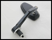 Freeshipping 7/8″ Silver Motorcycle Bar End Rear Sidemir side Mirror for Honda Yamaha Kawasaki Suzuki