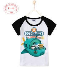 2016 Hot Sale Fashion Summer Children Clothes Kids T-Shirts Cotton Octonauts Cartoon 3D Print Boys Top Tees Girls Free Shipping