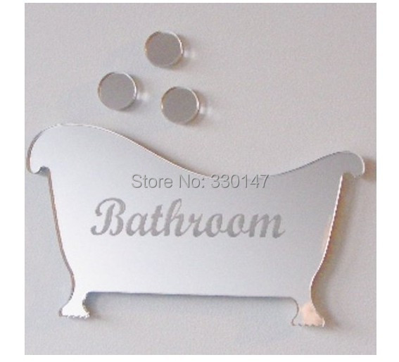 2015 Adesivo De Parede 2 Style Set Bathroom Men And Women Sign Acrylic 3d Mirror Wall