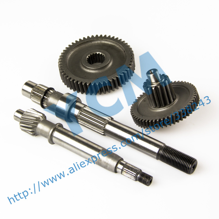 Long Four Gear Set Shaft Double Damping GY6 50 80cc Scooter Engine Spare Parts 139QMB Moped