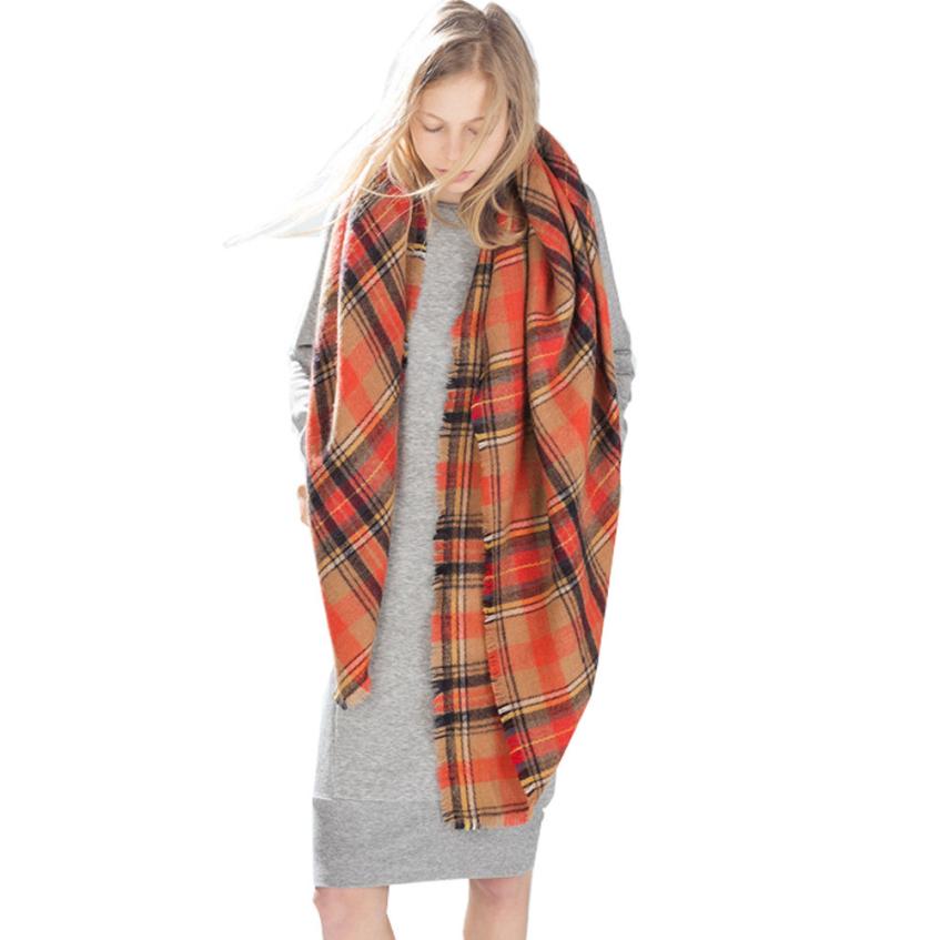 New Design Scarf Wrap Shawl Plaid Cozy Checked Lady Men Women Blanket Oversized font b Tartan