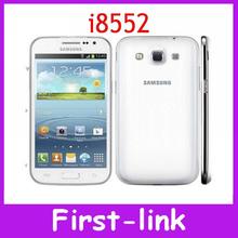 Samsung Galaxy Win I8552 Quad Core 5.0MP Camera 4G ROM 1G RAM Dual Sim Original component Refurbished cell phone Free shipping