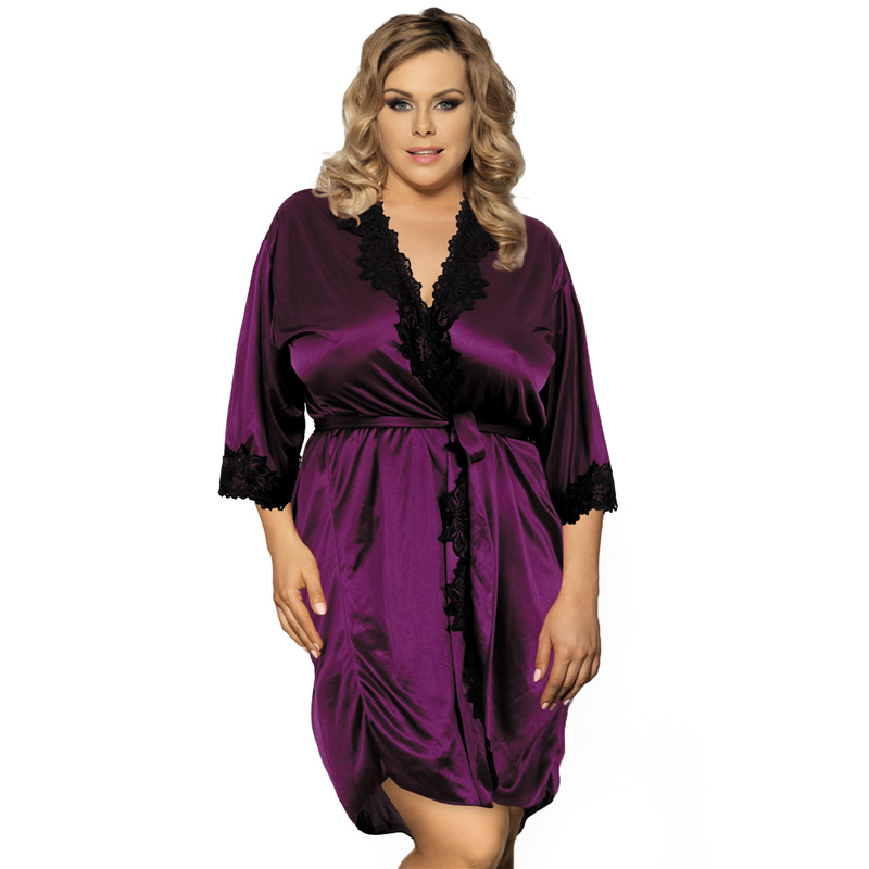 Online Buy Wholesale purple satin robe from China purple satin robe