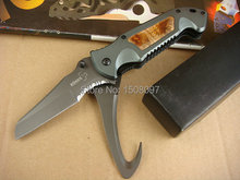 Boker Wood + manija de aluminio de la lámina 5Cr13 57HRC utilidad cuchillo de bolsillo plegable PA44 cuchillo táctico de la supervivencia de la alta calidad envío gratuito