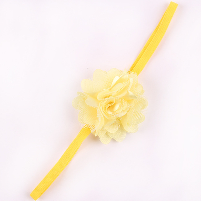 Chiffon Flower hairband Hair Accessories Baby Girls Lace Headband Baby Infant girl Hair Weave band childern hair clips (4)