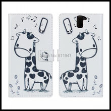 100 pcs/lot Cartoon Leather Case Cover For Oneplus One plus one OPO mobile phone Case