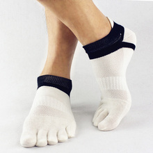 2015 summer New Mens Socks Cotton Meias Sports Five Finger Socks Casual Toe Socks Breathable Calcetines