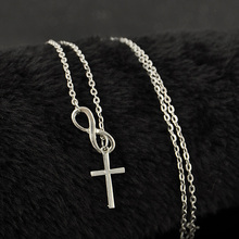 New Cross Pattern Pendant 2 Color Pick Necklace Women Chain Necklaces Pendants Jewelry Accessories Gifts Free