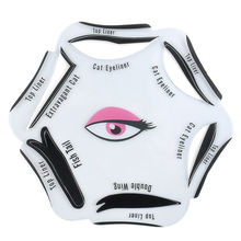 6 in 1 Stencils Eyeliner Template Smoky Makeup Guide Cat Eye Liner Quick Tool