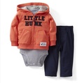 3pcs Lot Baby Clothing Rompers Coat Pants 3pcs Baby Children Clothing Suit Girls Clothes Romper Infants