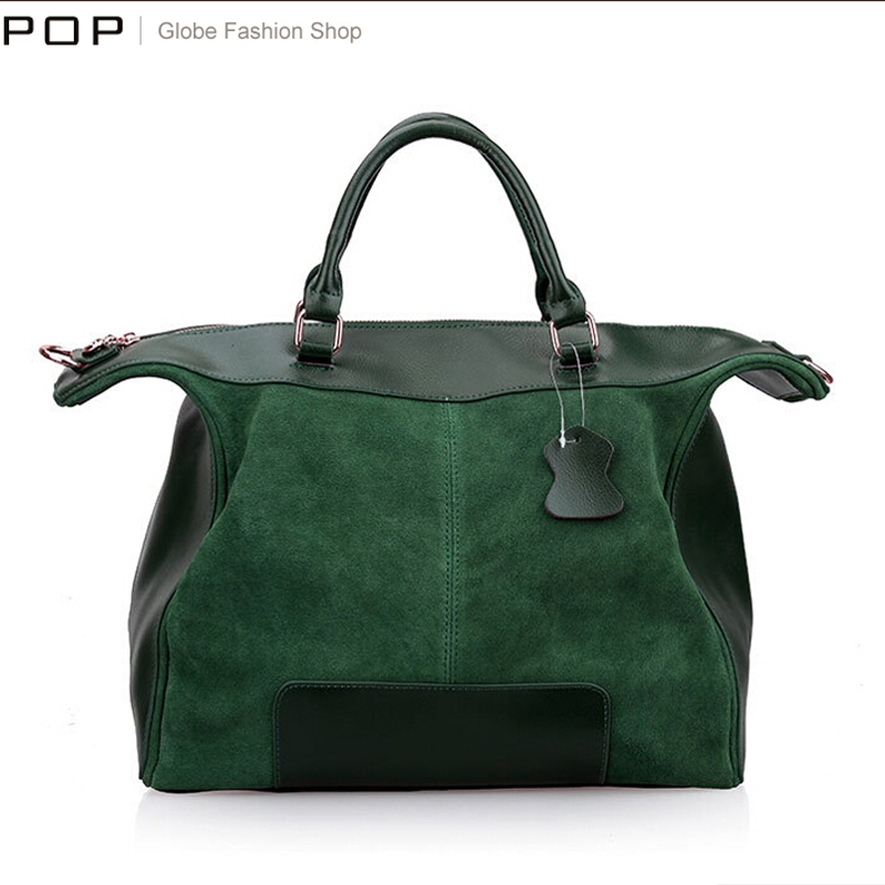 Genuine Leather And TOP END PU Bag Large Size Vintage Handbag Women Cowhide Leather Bag Suede
